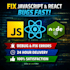 fix react js, next js or node js bugs and errors