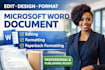 edit, design word document microsoft word document paperback formatting