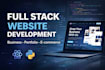 build a responsive full stack website using react and python