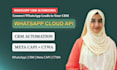 build whatsapp cloud API CRM automation with meta capi and ctwa tracking