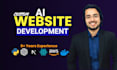 build ai web application, ai web app, full stack website frontend design backend