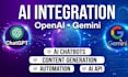 integrate openai or gemini ai into your mern web application