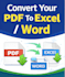 convert PDF to word or excel with best work