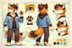 furry reference sheet, anthro ref sheet, fursona ref sheet, furry art nsfw