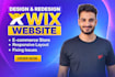 do wix website design, redesign wix website and bug fixes