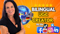 create french or english ugc videos for tiktok or instagram