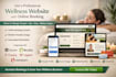 design massage therapy and spa website with online appointment