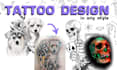 draw tattoo design professional