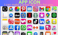 design aprofessional mobile app icon app logo, and game icon