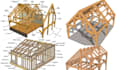 design timber structure framing plans and wood trusses plan