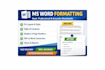 do professional ms word formatting, editing and document design