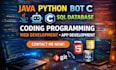 script java python bot c sql database programming projects coding