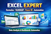 do excel data cleaning, pivot tables, vlookup and data analysis