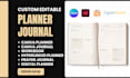 canva planner, canva journal, canva ebook design, redesign canva ebook, workbook