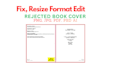 correct fixed,resize and format paperback covers