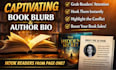 write a compelling book blurb amazon KDP book description author bio synopsis