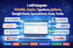integrate airtable zapier typeform jotform google form spreadsheet coda twilio