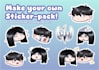 create character sticker pack for print and stream