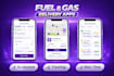 develop fuel delivery app, gas station app, gas delivery app, tracking app
