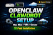 set up install openclaw clawdbot set up open claw clawdbot on mac mini, vps