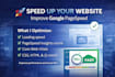 optimize website speed and improve google page speed score