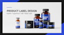 label design peptide label 3d mockup cosmetic label box packaging pouch label
