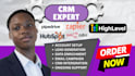 setup apollo, clay com, gohighlevel ,hubspot crm, zoho apollo io