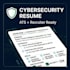 write a professional cybersecurity resume for ats and recruiters