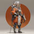 design 2d robot character or mascot