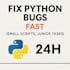 fix python bugs fast, pandas, openpyxl, in 24h