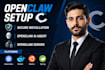 do open claw setup secure open claw hermes agent  openclaw ai agent automation