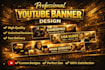 professional youtube banner and channel art design