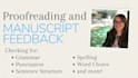 proofread your manuscript and provide feedback