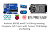 do arduino programming, esp32 programming with custom pcb