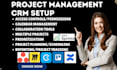 setup project management zoho sprints trello jira asana clockify confluence miro