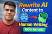 rewrite ai content into human written content