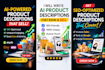 write ai powered product descriptions that sell rank on google