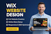 build wix website, wix studio, redesign wix website and fix wix studio
