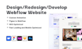 design or develop webflow website, figma to webflow, webflow expert
