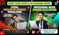 localize your english youtube and tiktok scripts into engaging spanish