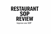review and improve restaurant sops or checklists