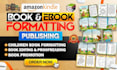 do children book formatting for amazon kdp, kindle ebook, paperback formatting