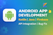 develop android app using kotlin and java