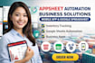appsheet mobile app google spreadsheet automation inventory tracking business