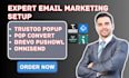 setup email marketing brevo popup