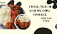 help teach how to make rice and stew