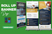 design roll up banner, digital billboard, signage and banner ads