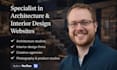 design a webflow website for architecture, interior design and creative studio