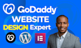 godaddy website design, godaddy website redesign, website development godaddy