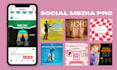 design eye catching social media post packages